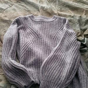 Grey Oversized Bulky Sweater